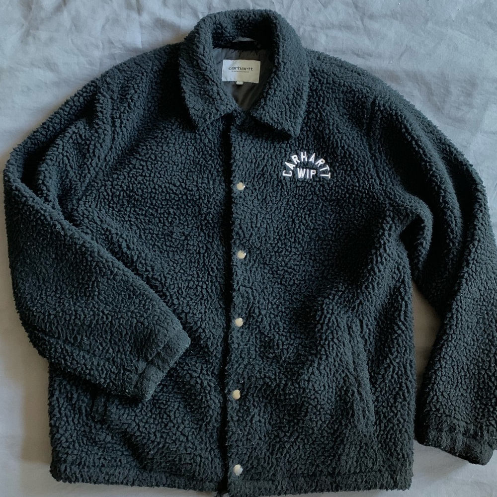 Carhartt Work In Progress Black Arch Coach Jacket